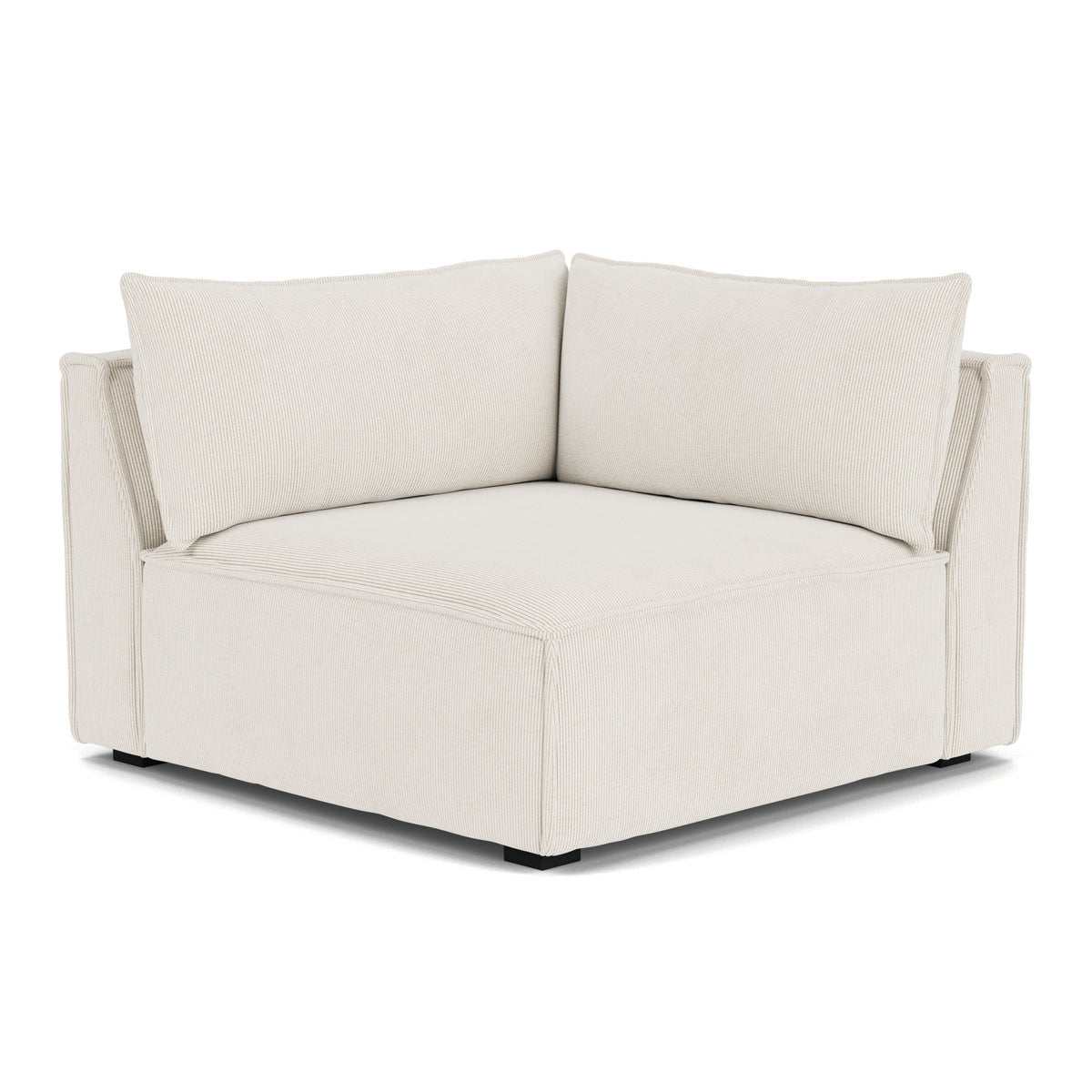 Daphne Velvet Left Corner Modular Sofa - 1 Seater, Modern Living Room Furniture for Small Spaces, Apartments & Cozy Home Decor