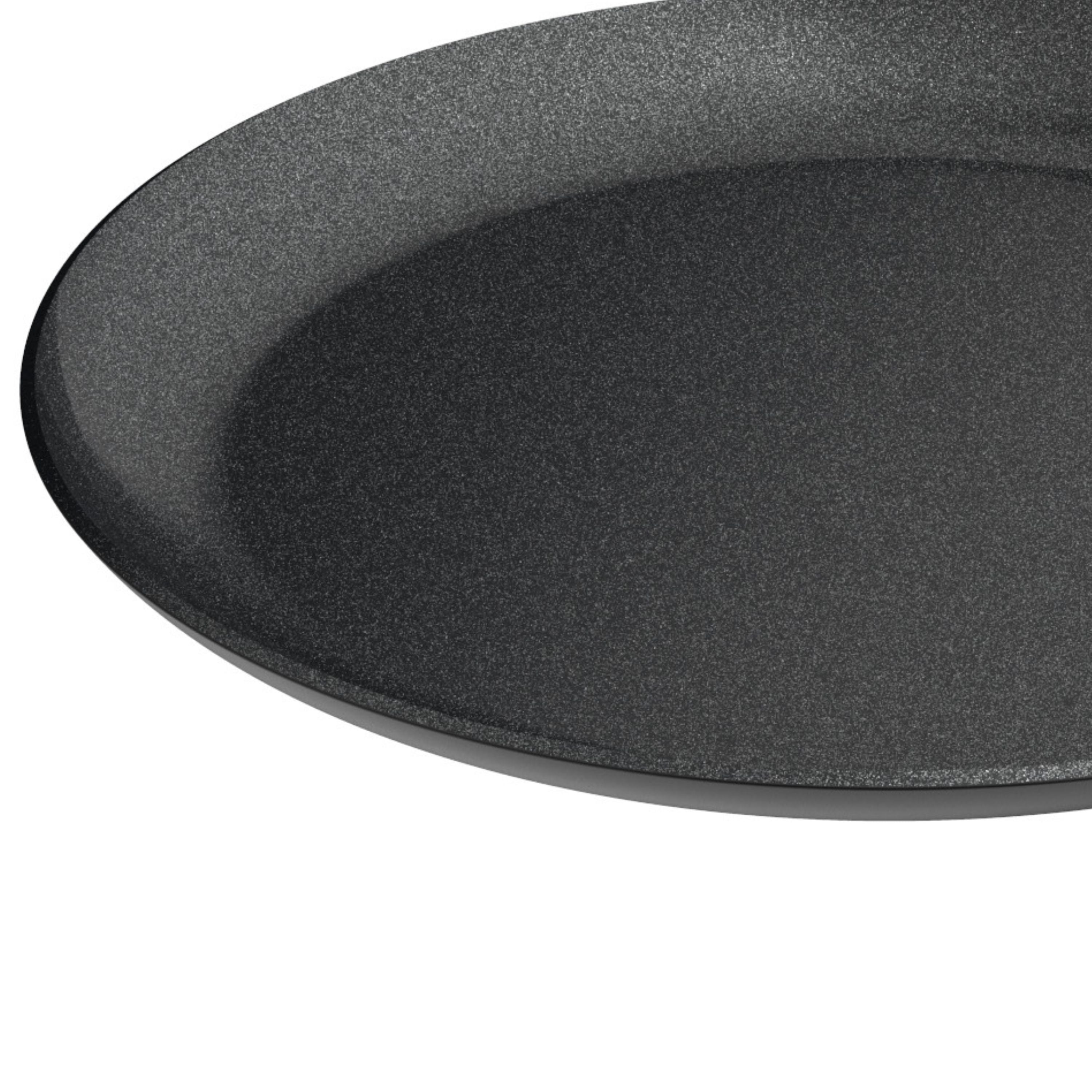 BergHOFF Leo 10.25-Inch Nonstick Ceramic Pancake Pan - Graphite Coating, Eco-Friendly Recycled Material - Perfect for Breakfast, Brunch & Family Cooking