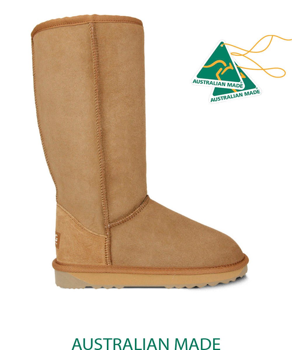 Premium UGG Classic Tall Women's Winter Boots - Warm & Cozy Sheepskin Boots for Cold Weather, Snow, and Casual Outfits