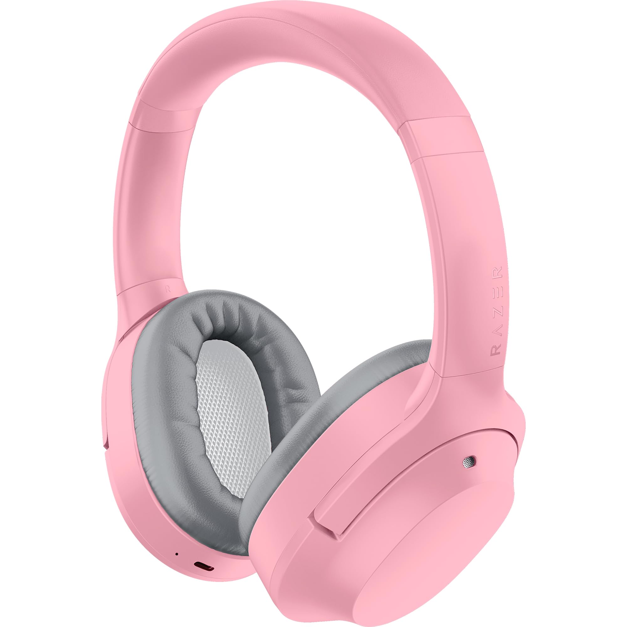 Razer Opus X Wireless ANC Headphones with Active Noise Cancellation, 40mm Drivers, Built-in Mic, 40H Battery Life - Quartz Pink for Gaming, Music & Work from Home