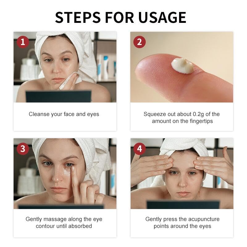 Best Firming Eye Cream for Dark Circles & Puffiness - Natural Anti-Aging Collagen Treatment Reduces Bags Under Eyes & Improves Dryness - Perfect for Sensitive Skin & Daily Skincare Routine