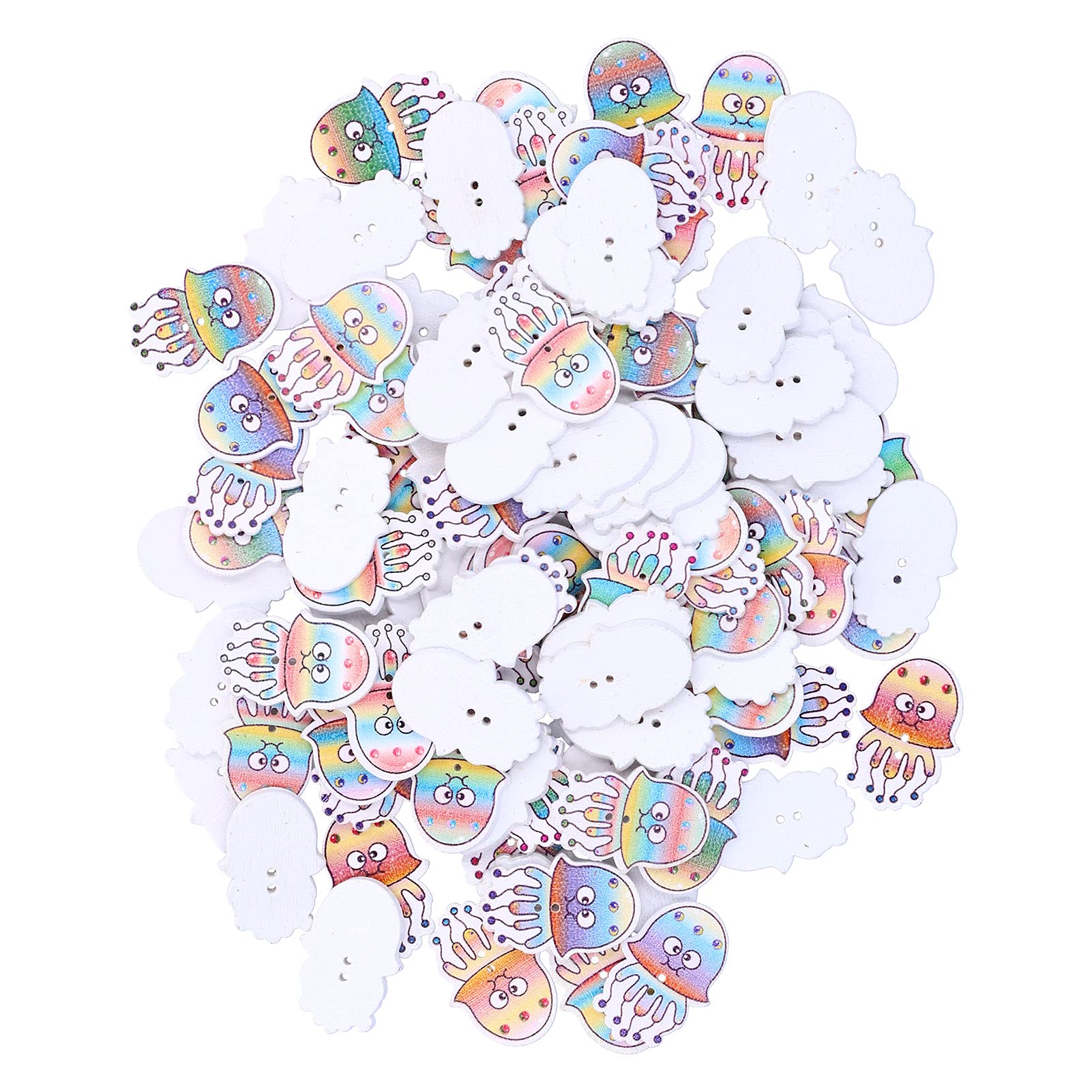 100Pcs Cute Cartoon Buttons for Shoes, Hats, Sweaters, Shirts & Backpacks - Multi-Functional Sewing Accessories for DIY Crafts & Clothing Repair - Perfect for Kids' Outfits, Fashion DIY & Home Sewing Projects