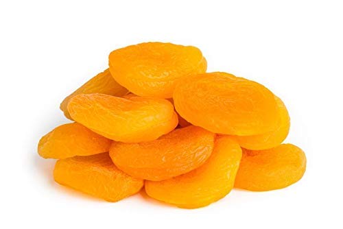 FirstChoiceCandy Premium Dried Apricots - Healthy Natural Snacks, No Sugar Added, Non-GMO, 5 Pound Bulk Bag (80 Oz) - Perfect for On-the-Go, Hiking, Office & Kids Lunch Boxes