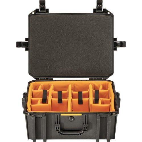 Pelican Vault V550 Standard Equipment Case with Lid Foam and Dividers - Heavy Duty Waterproof Protective Storage Box for Tools, Electronics, Cameras - Perfect for Travel, Outdoor Adventures & Professional Use