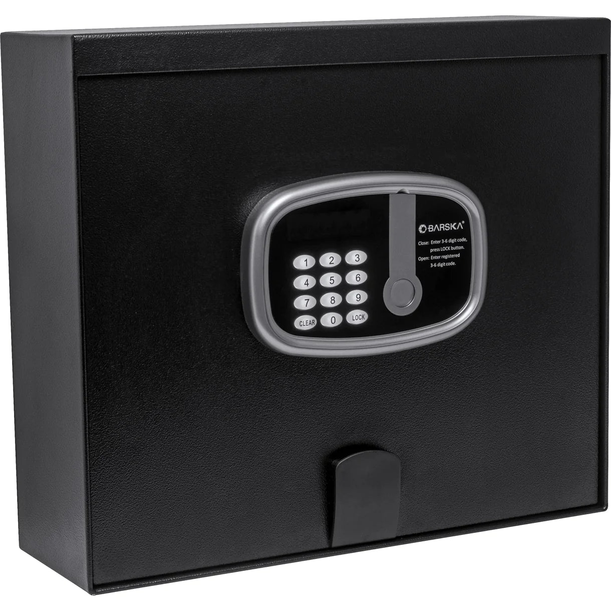 Barska HS13406 Top Open Hotel Safe - Compact Electronic Security Safe Box for Travel, Home & Office Use - Perfect for Storing Valuables, Jewelry & Documents