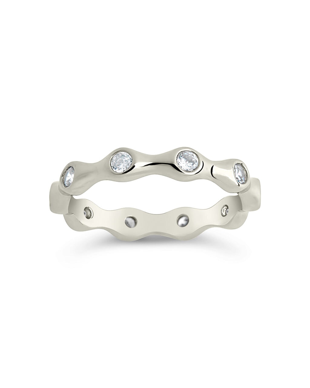 Maelynn CZ Band Ring for Women - Elegant Cubic Zirconia Wedding Engagement Promise Ring - Perfect for Anniversary, Valentine's Day & Special Occasions