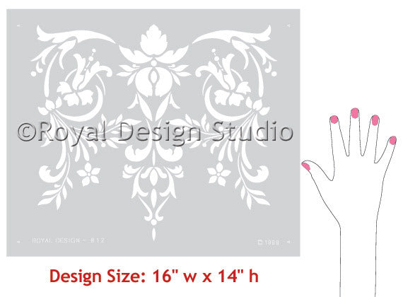 Toulouse Classic Panel Stencil - Reusable DIY Wall Painting Template for Home Decor, Furniture & Crafts | Perfect for Bedroom, Living Room & Nursery Accent Walls