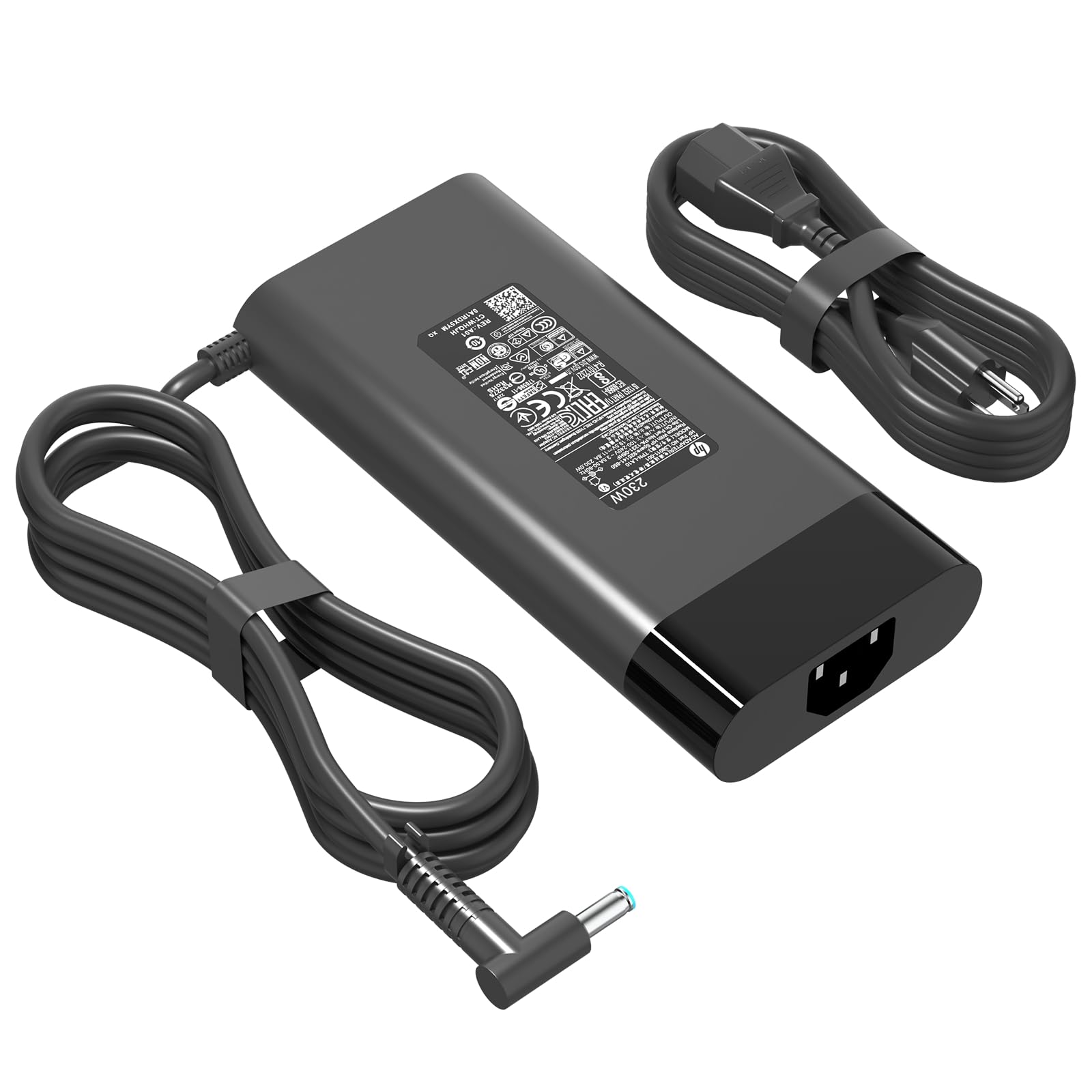 230W Laptop Charger M41303-001 Compatible with HP Omen 15 16 & Victus Gaming Laptop 16-r000 16-r0097nr ZBook Fury 16 G9 G10 M35733-001 - 19.5V 11.8A AC Power Adapter for Gaming, Work & Travel
