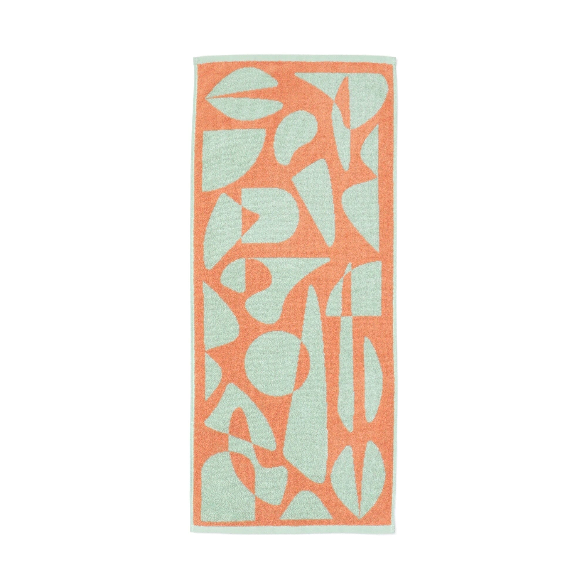 Antibacterial & Deodorizing Geometric Art Face Towel - Soft & Absorbent for Skincare, Gym, Travel & Daily Use