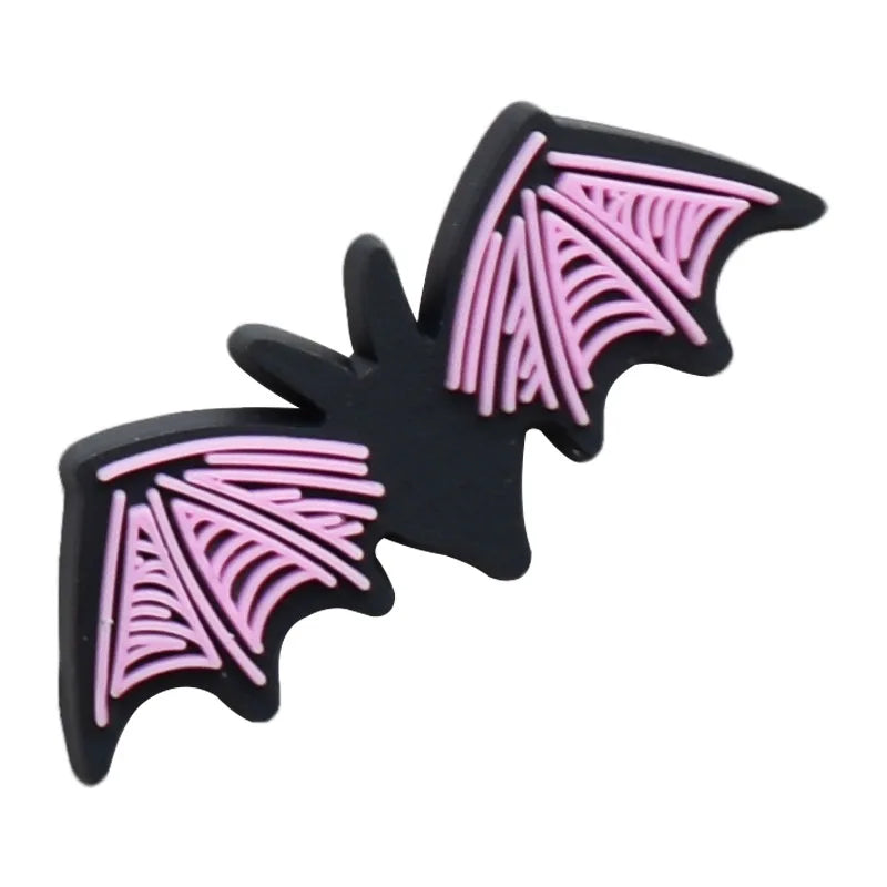 Pink Halloween Shoe Charms for Crocs - Cute Shoe Decorations for Kids & Adults - Perfect for Christmas Parties, Gifts & Costume Accessories