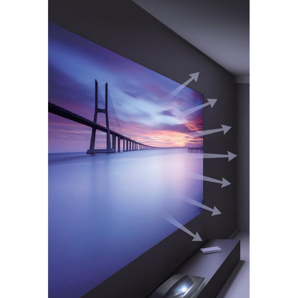 2C 120-Inch Ambient Light Rejecting Projector Screen - Home Theater & Outdoor Movie Screen for Ultra HD 4K Projection - Perfect for Living Rooms, Backyard Movie Nights & Office Presentations