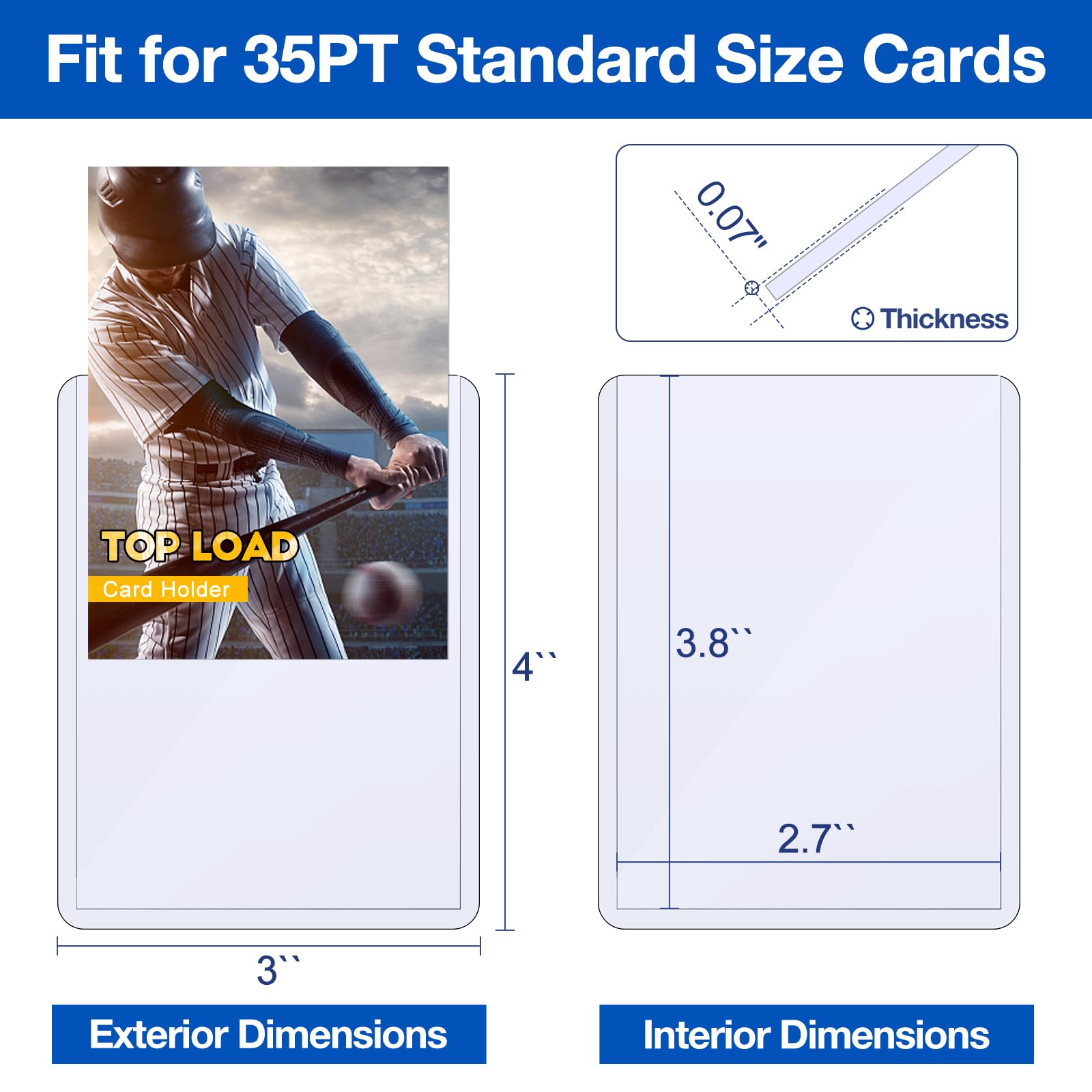 Sooez 35PT Topload Card Holder - 32 Count 3