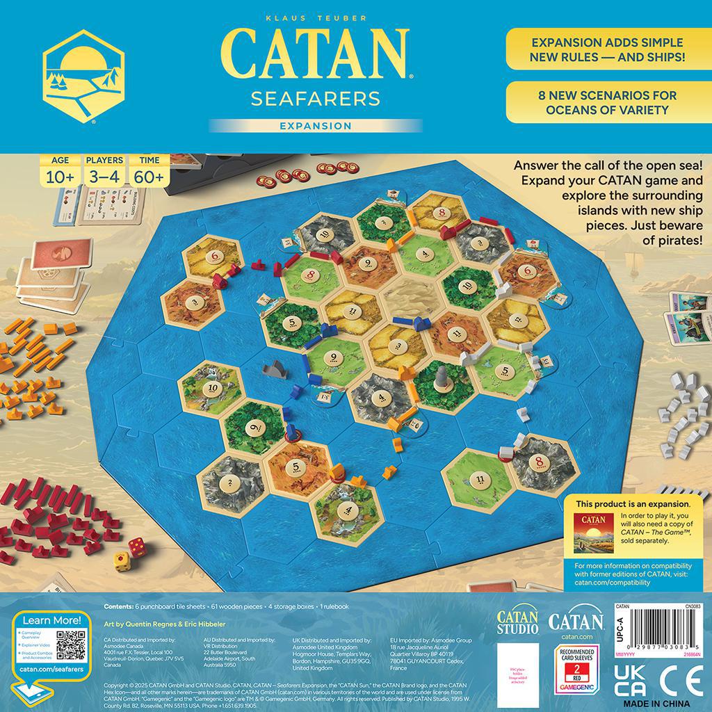 Catan: Seafarers Expansion Board Game - Strategy Game for Adults & Families - Adventure on the High Seas - Perfect for Game Nights & Family Gatherings