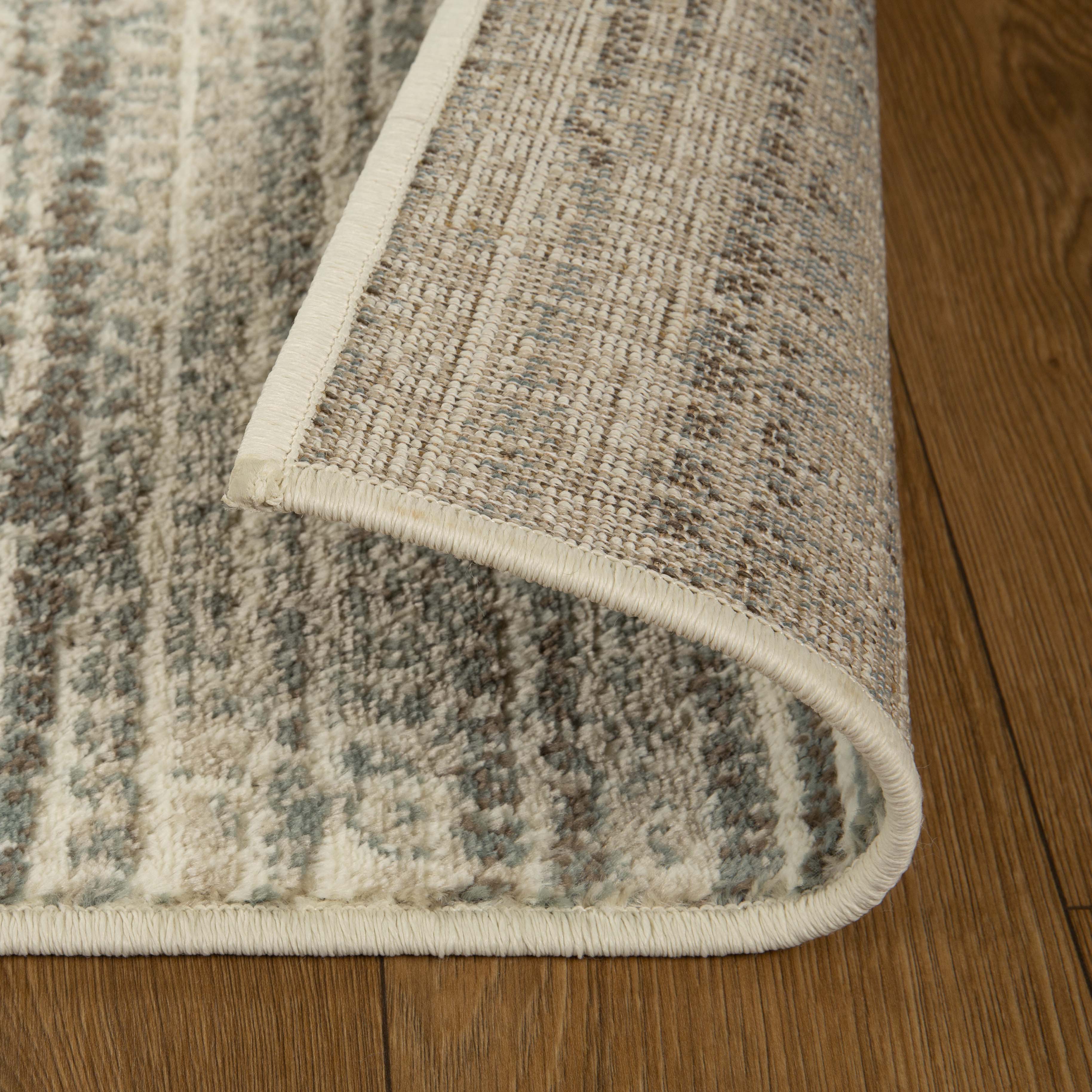 Montauk Striped Pastel Indoor Area Rug - Soft Bohemian Style Living Room Carpet for Bedroom, Nursery & Dorm Decor