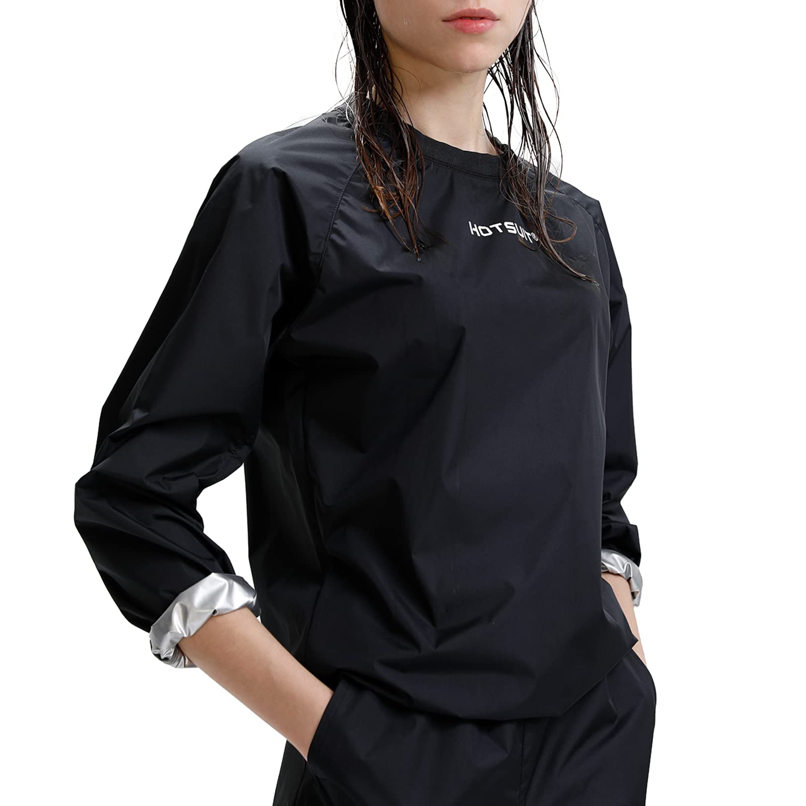 HOTSUIT Women's Sauna Suit - Premium Gym Workout Sauna Jacket & Pants Set for Weight Loss & Detox - Ideal for Home Fitness, Running, and Post-Workout Recovery