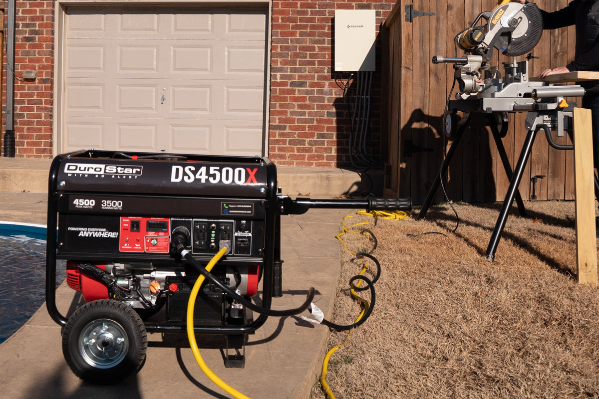 4,500 Watt Portable Gasoline Generator with CO Alert - Reliable Backup Power for Home, Camping & Emergency Use