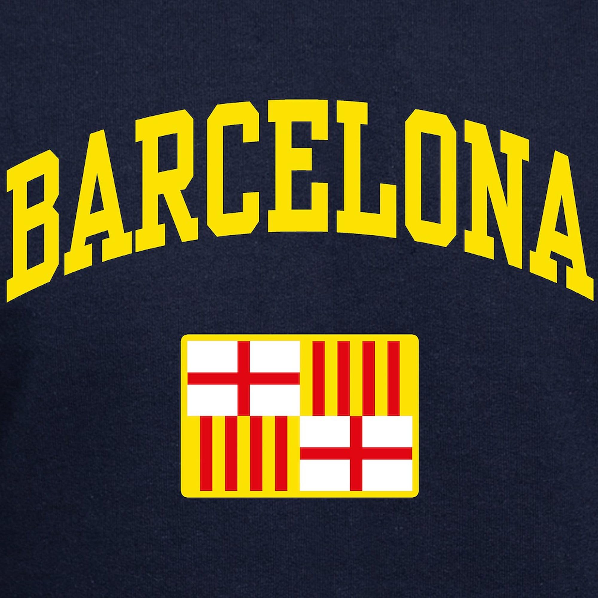 Barcelona Hoodie for Men - Dark Regular Fit Pullover Sweatshirt | Comfortable & Stylish Casual Wear for Everyday Outfits