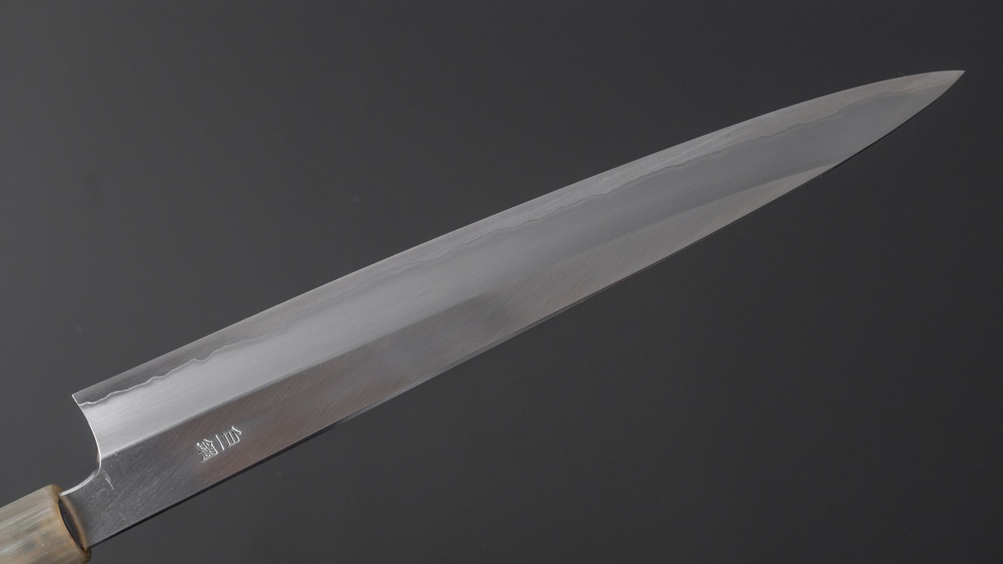 Hitohira Togashi White #1 Stainless Clad Migaki Sujihiki 270mm Ziricote Handle - Premium Japanese Sushi & Sashimi Knife for Professional Chefs & Home Cooking