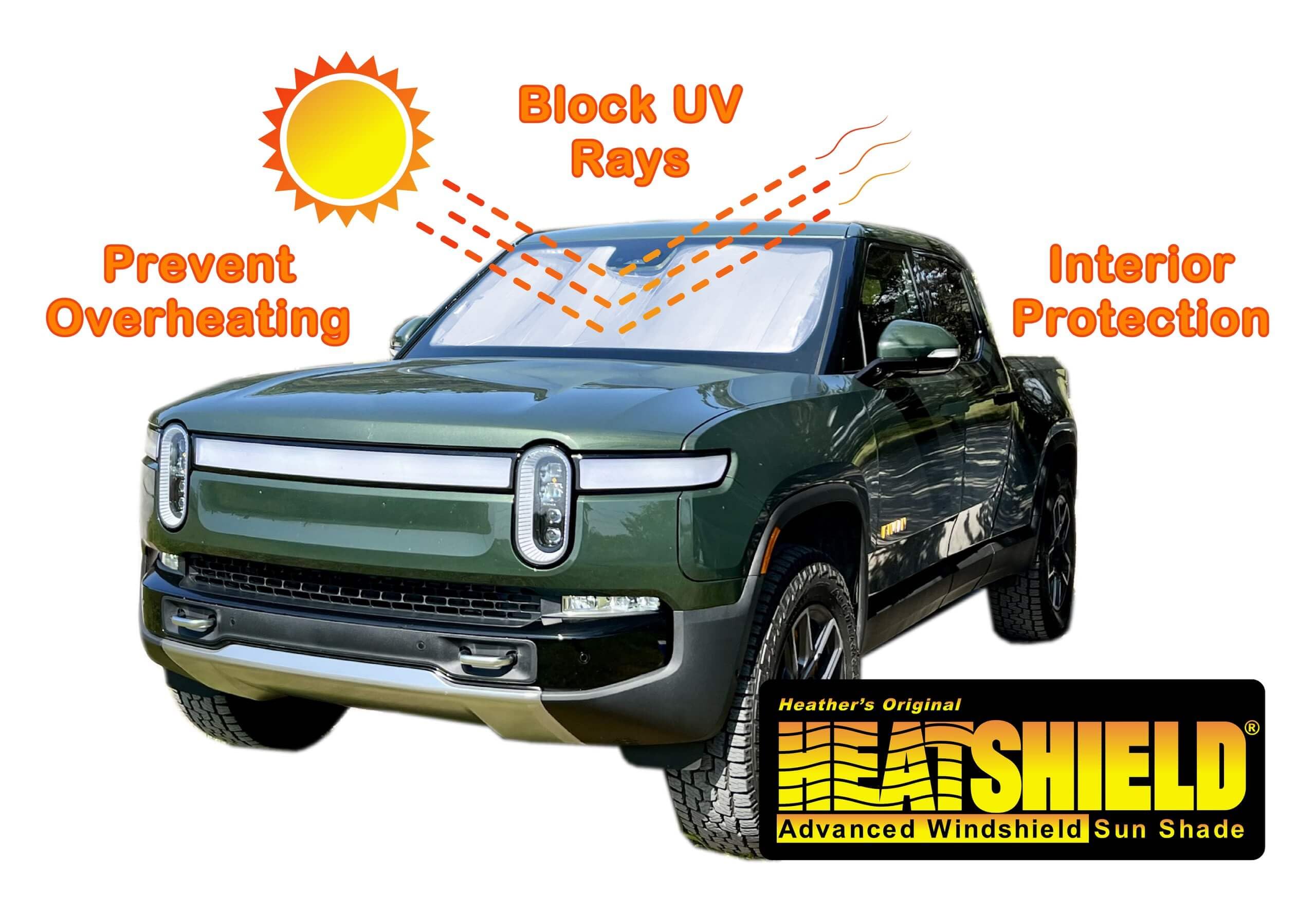 Custom-Fit HeatShield Windshield Sun Shade for Ram Promaster City Van (Cargo) 2015-2022 - Gold Series Sun Protector | Blocks UV Rays & Keeps Car Cool | Perfect for Parking, Road Trips & Summer Protection