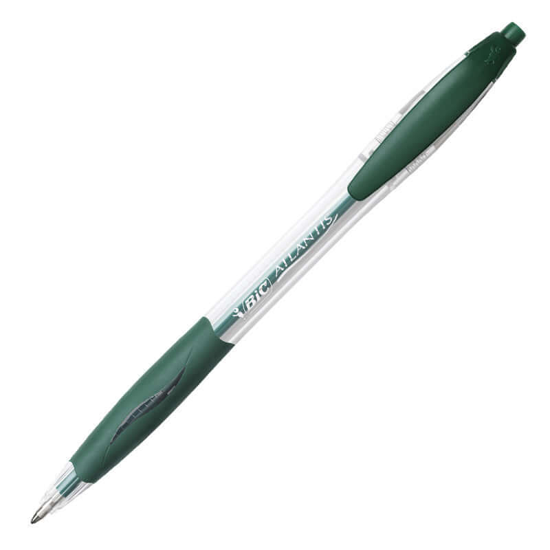 BIC Atlantis Ballpoint Pen - Smooth Writing, Comfort Grip, 1.0mm Medium Point - Perfect for Office, School & Everyday Use