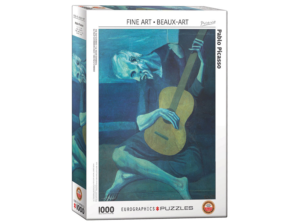 Eurographics 1000-Piece Jigsaw Puzzle - The Old Guitarist by Picasso - Premium Art Puzzle for Adults & Teens - Perfect for Home Decor, Gifts & Relaxation