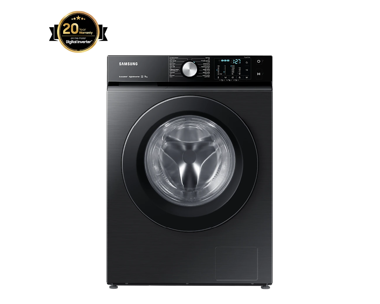 11kg Front Load Washing Machine - Energy Efficient, Large Capacity Laundry Washer for Home & Apartment Use