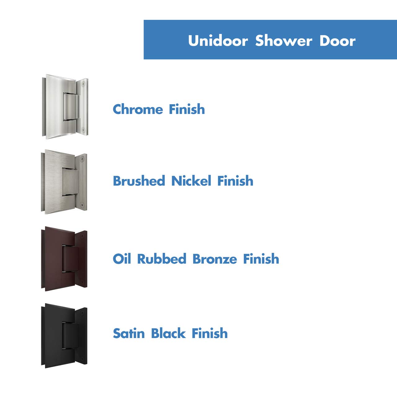 DreamLine Unidoor Plus Frameless Hinged Shower Door 48.5-49
