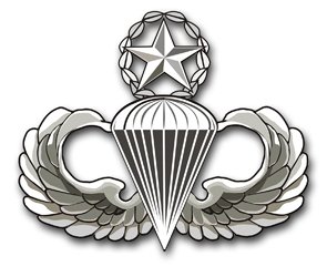 US Army Master Parachutist Wings Decal Sticker 3.8 Inch 6-Pack - Military Collectible, Car & Laptop Decoration for Veterans and Enthusiasts