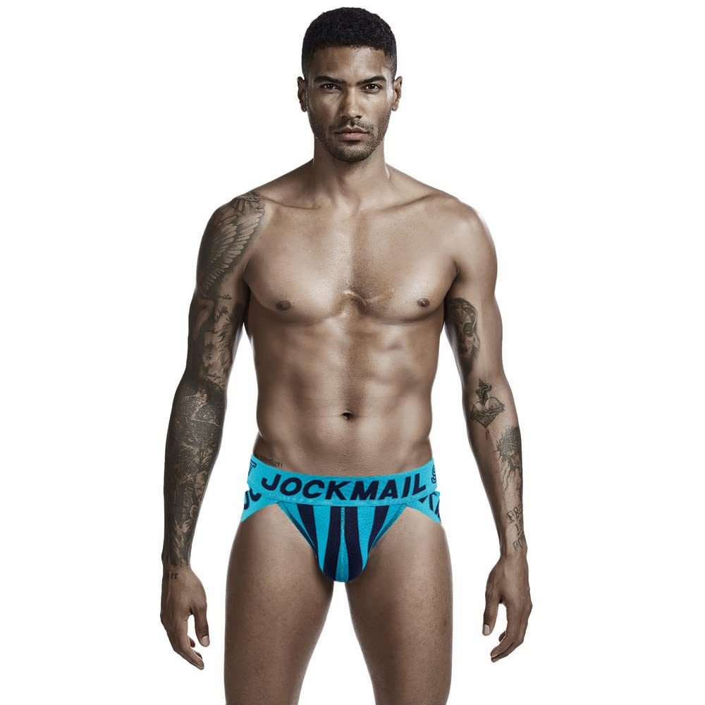 JOCKMAIL 4-Pack Men's Cotton Low Rise Briefs Underwear - Soft Breathable Comfort for Everyday Wear, Workout & Travel