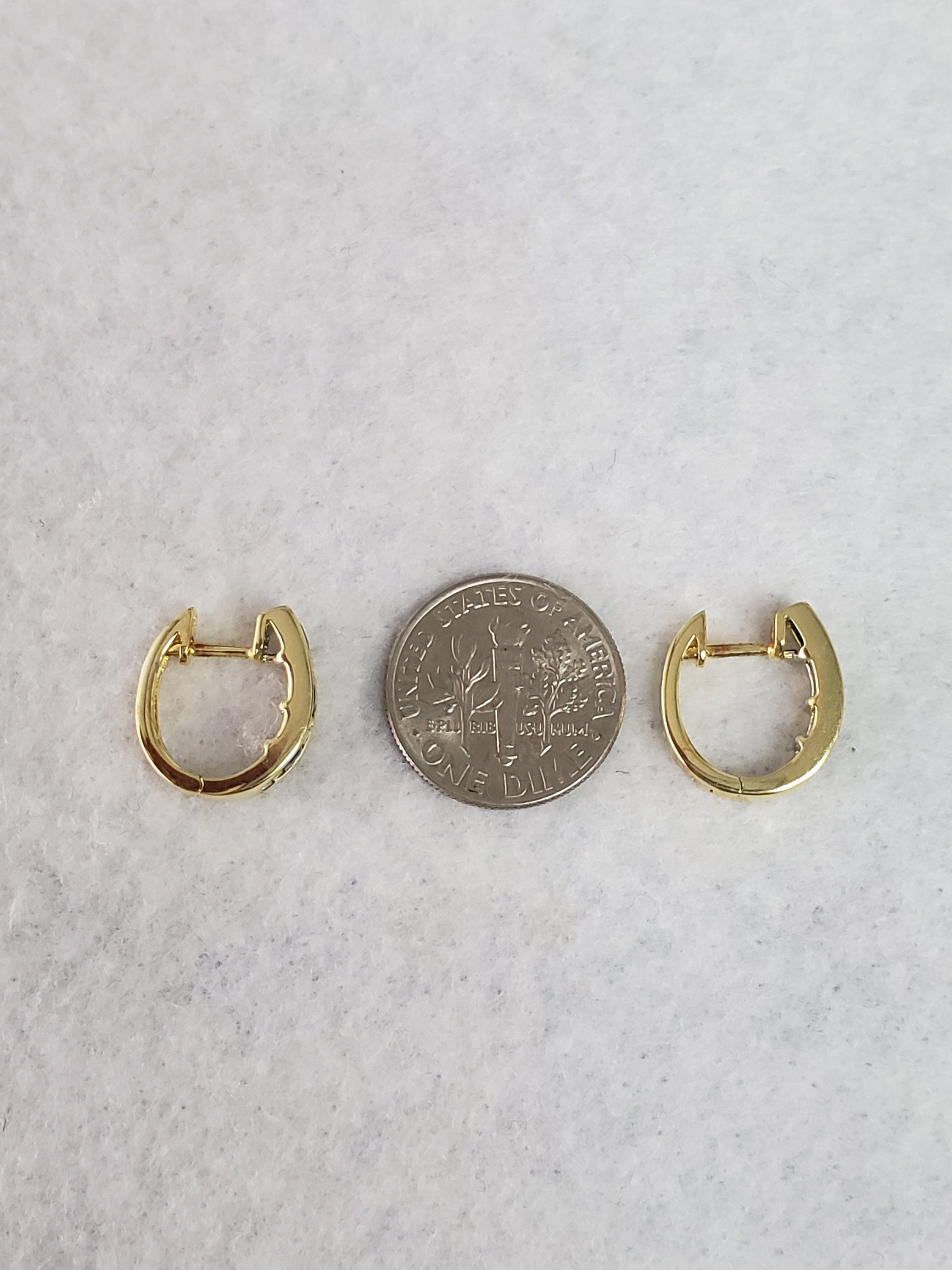 14K Yellow Gold Sapphire & Diamond Baguette Earrings .80cttw - Elegant Dangle Earrings for Women, Perfect for Weddings, Parties & Special Occasions