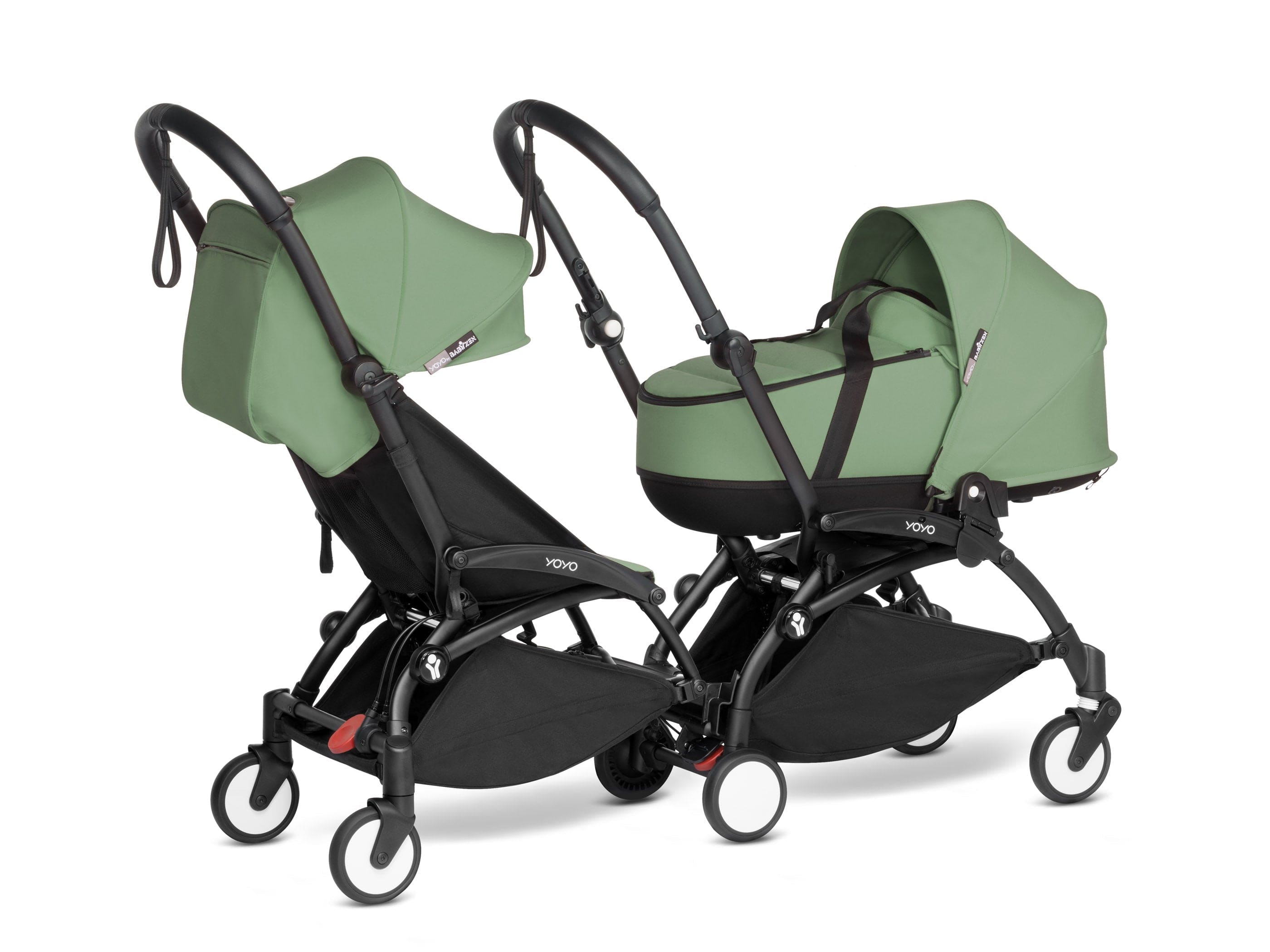 Stokke YOYO 3 Double Stroller with Bassinet & Toddler Seat - Lightweight Compact Travel Stroller for Twins or Siblings (Ages 0-4) | Perfect for City Walks, Air Travel & Everyday Use