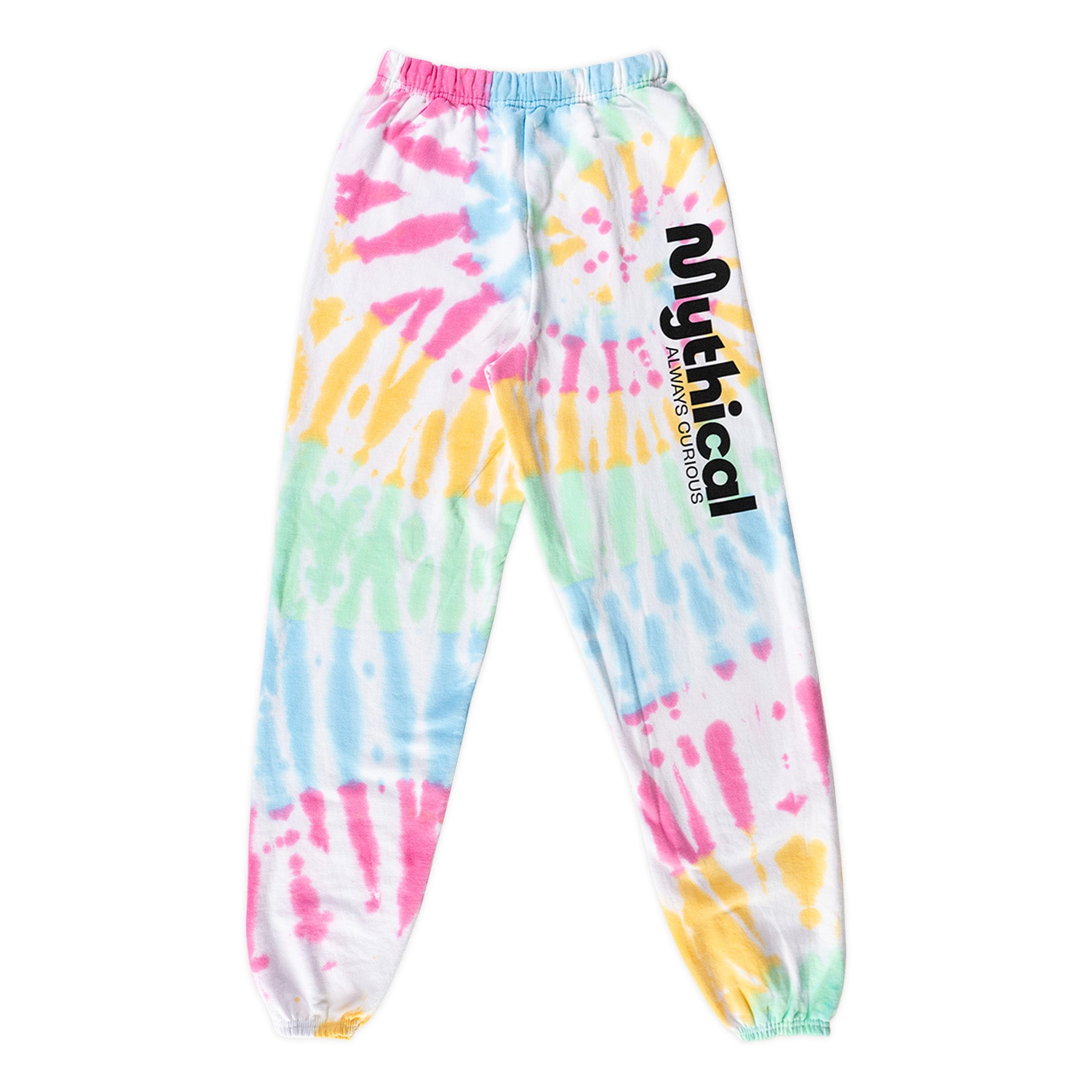 Mythical Logo Tie Dye Sweatpants for Women - Comfortable Lounge Pants for Yoga, Running & Casual Wear