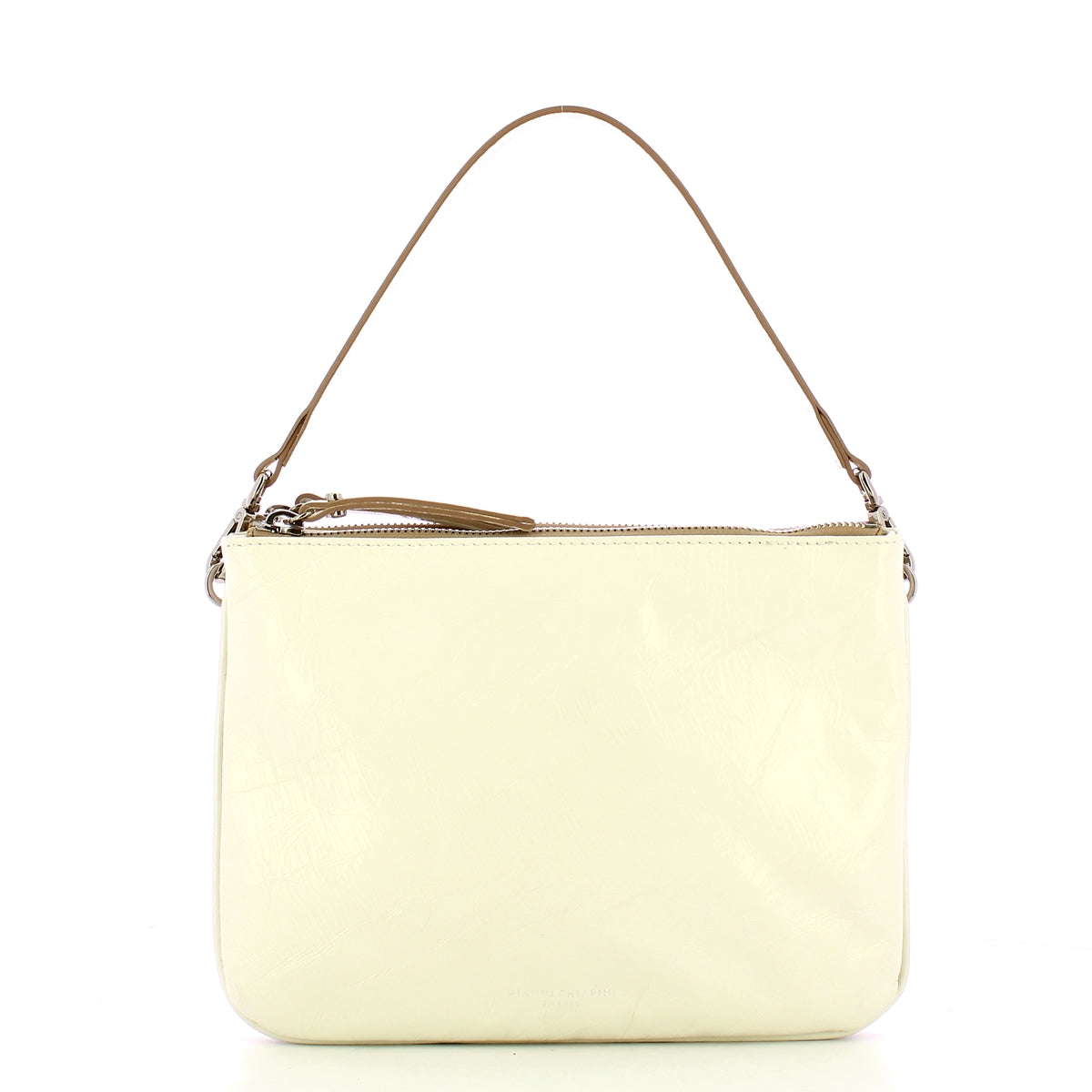 Gianni Chiarini Frida Bianco Leather Handbag BS 10436 BLND BIANCO - Elegant Women's Shoulder Bag for Work, Party & Everyday Use
