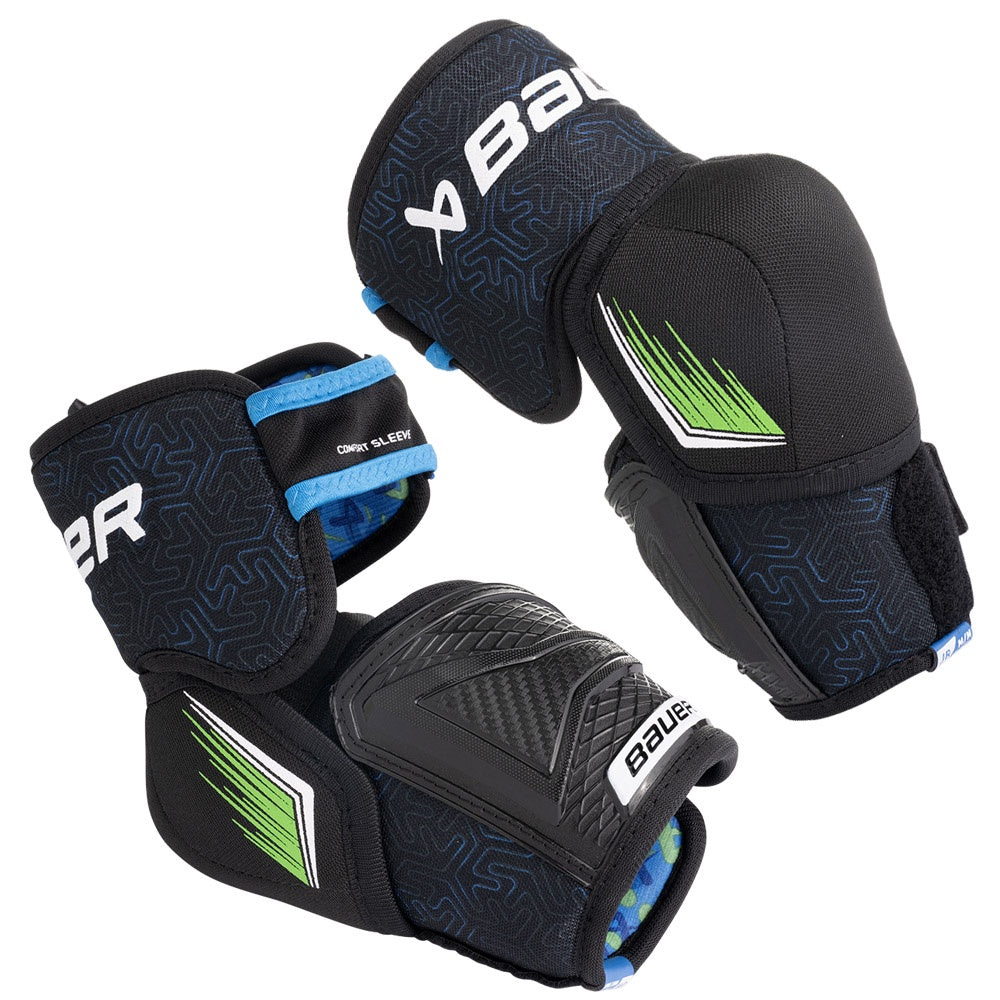 Bauer X 2024 Junior Ice Hockey Elbow Pads - Youth Protective Gear for Hockey Players - Perfect for Practice & Games