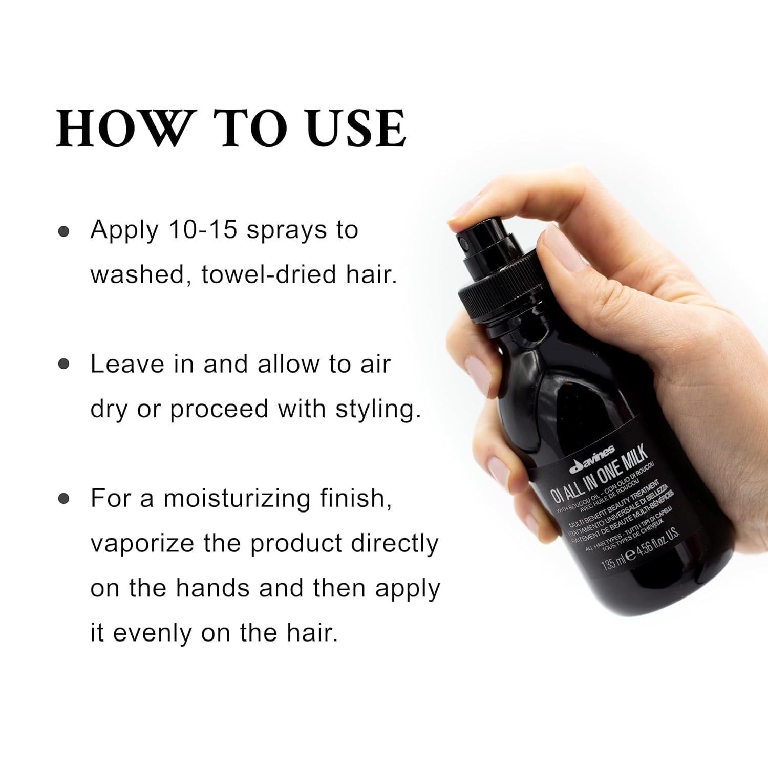 Davines All In One Milk Lotion + Minu Shampoo + Minu Conditioner Set | Hydrating Hair Care for Dry & Damaged Hair | Salon Quality Treatment for Smooth & Shiny Locks | Perfect for Daily Use & Professional Styling