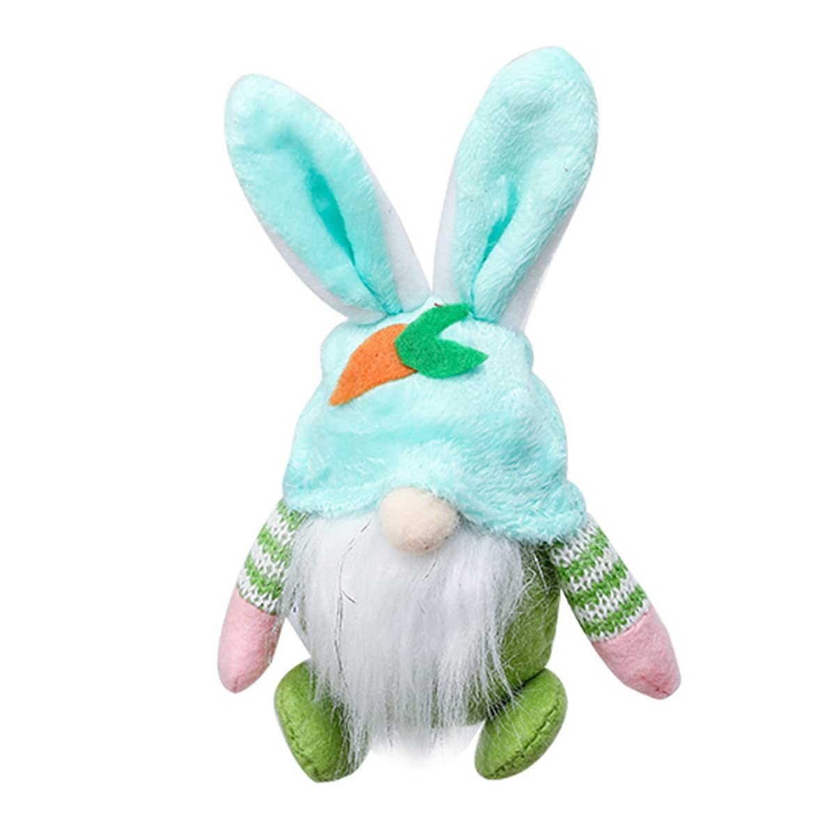 Litence Easter Bunny Stuffed Animal - Cute Green Rabbit Plush Toy for Kids, Easter Gnome Decor & Home Decoration | Perfect for Easter Gifts, Nursery Decor & Spring Themed Parties