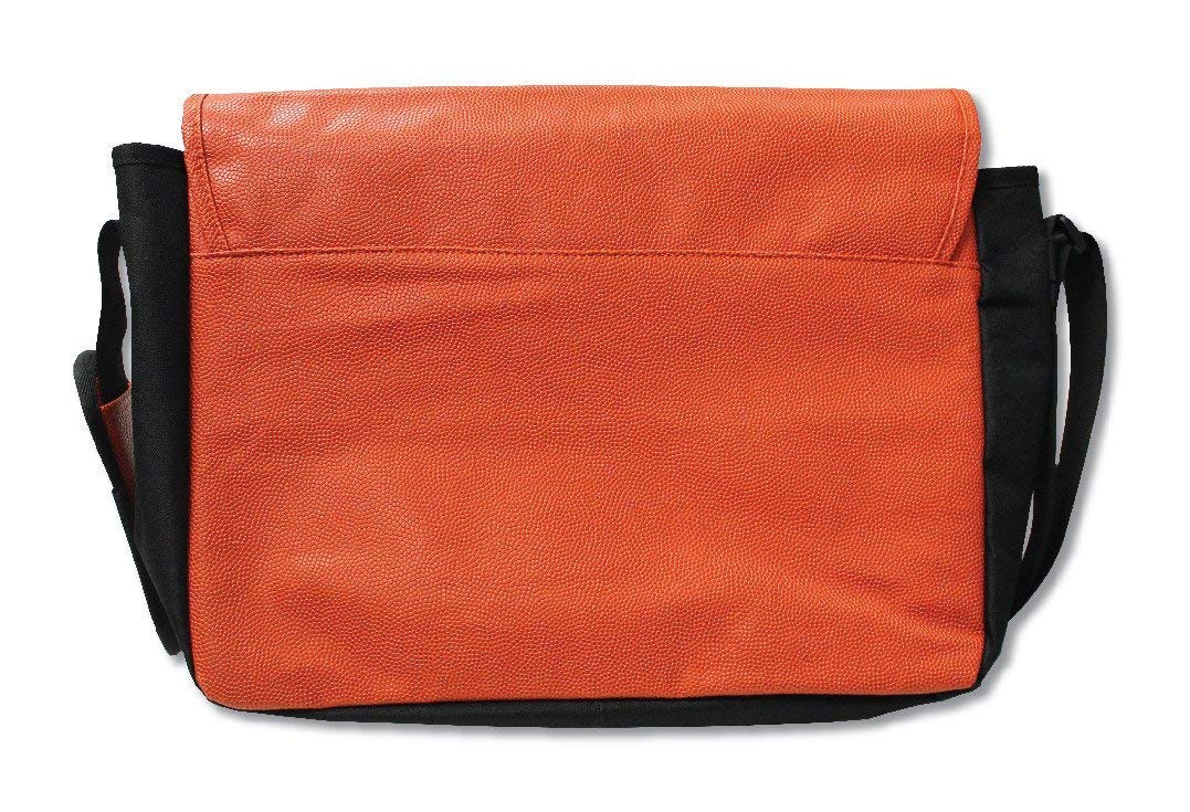 Penn State Nittany Lions Leather Laptop Bag - Basketball Material - Orange for College & Work