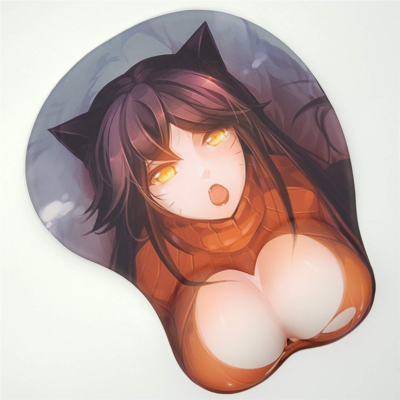 LOL Ahri RIVAN Taric Anime Gaming Mouse Pad with Ergonomic Wrist Rest - 3D Printed 2-Way Skin Mousepad for PC Gamers | Perfect for League of Legends Fans & Office Work