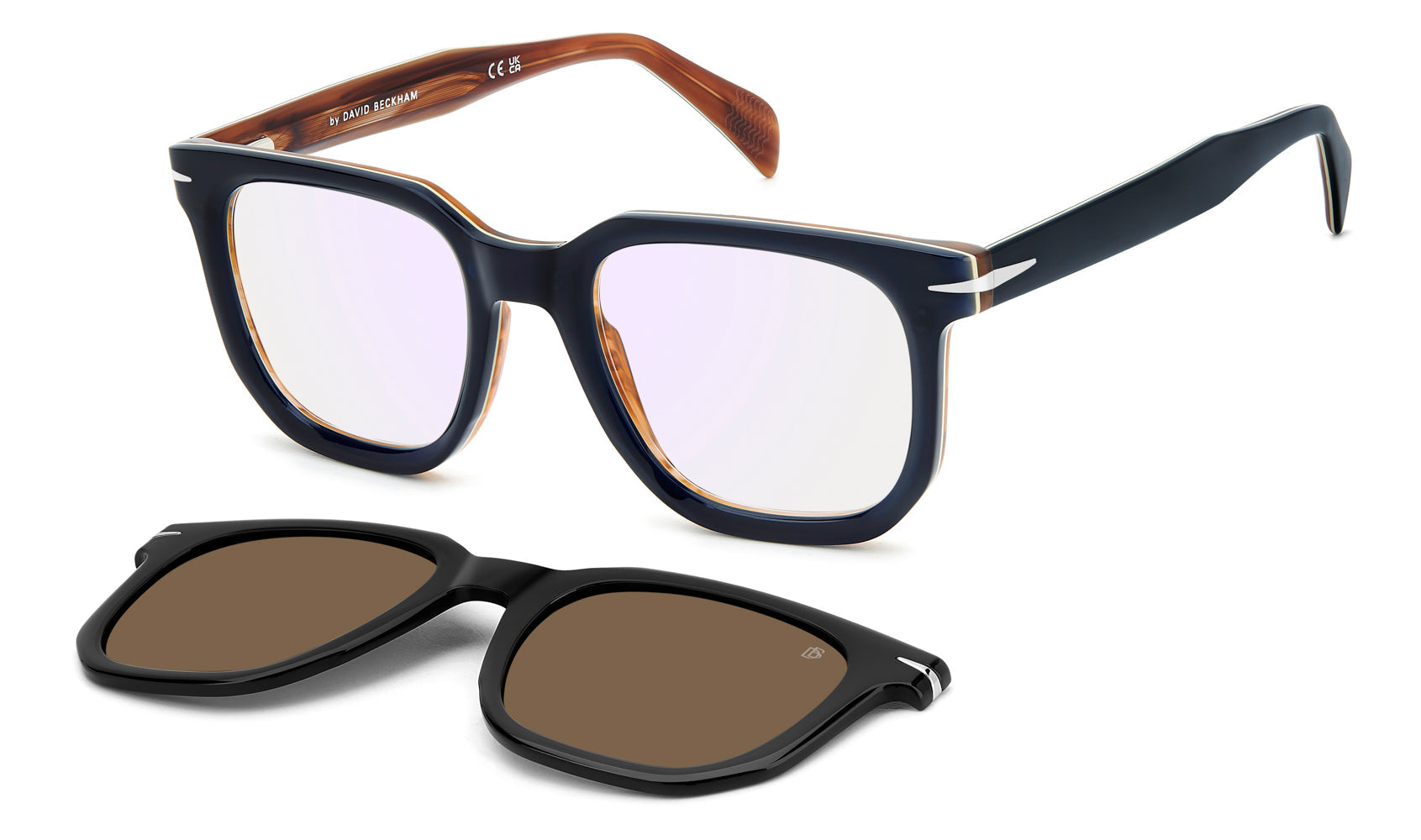David Beckham DB7143/C Men's Sunglasses - Polarized UV Protection Aviator Style for Driving, Outdoor & Fashion