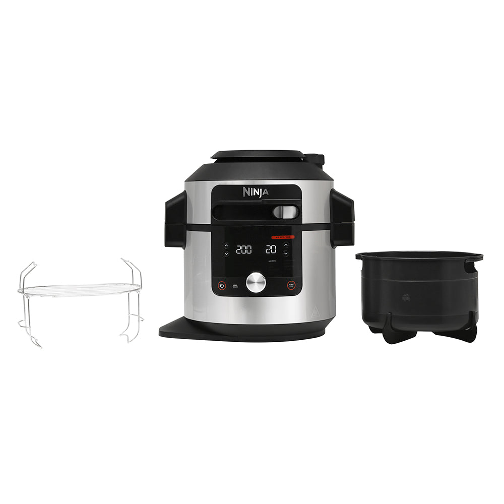 Ninja Foodi SmartLid Multi Cooker - 6-in-1 Pressure Cooker, Air Fryer, Slow Cooker, Steamer, Sauté & Yogurt Maker | Perfect for Family Dinners, Meal Prep & Healthy Cooking