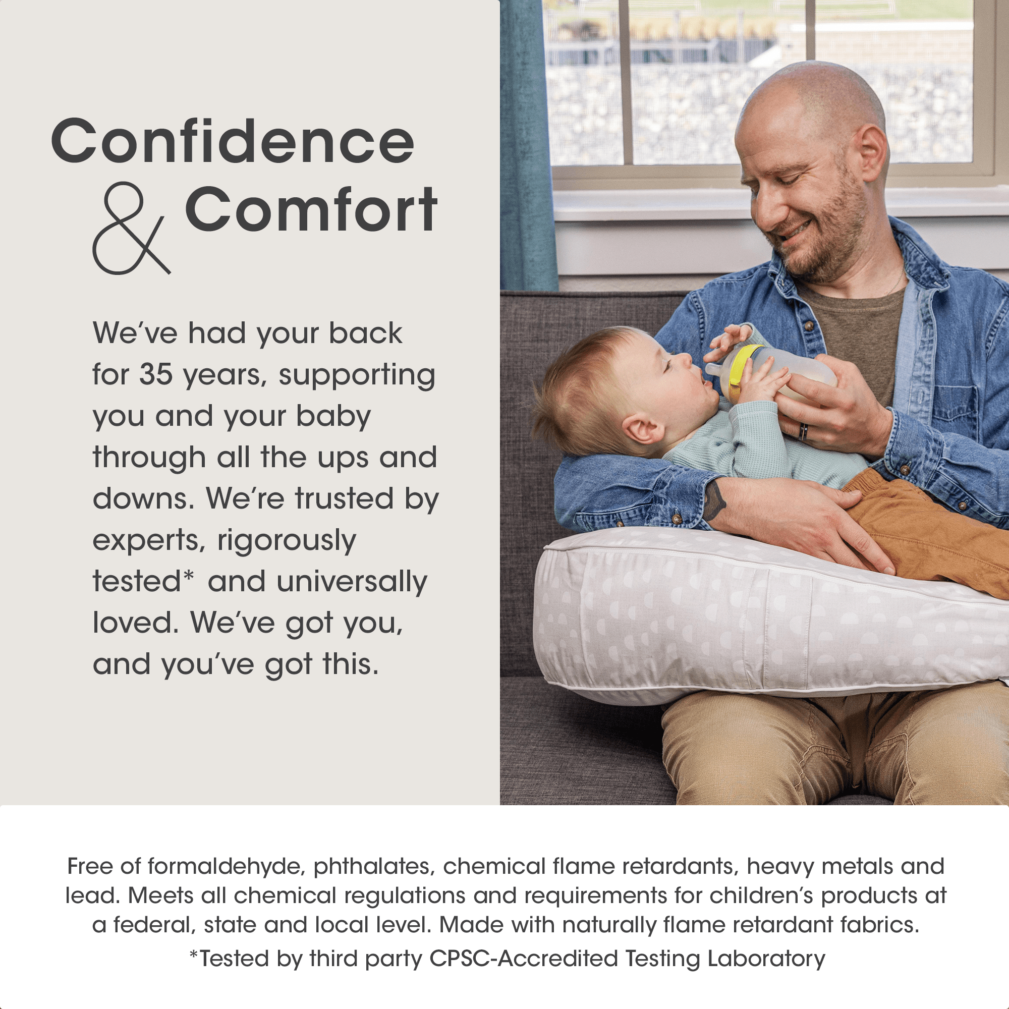 Boppy Uplift™ Nursing Pillow - Comfortable Breastfeeding Support for New Moms - Perfect for Nursing, Bottle Feeding & Tummy Time