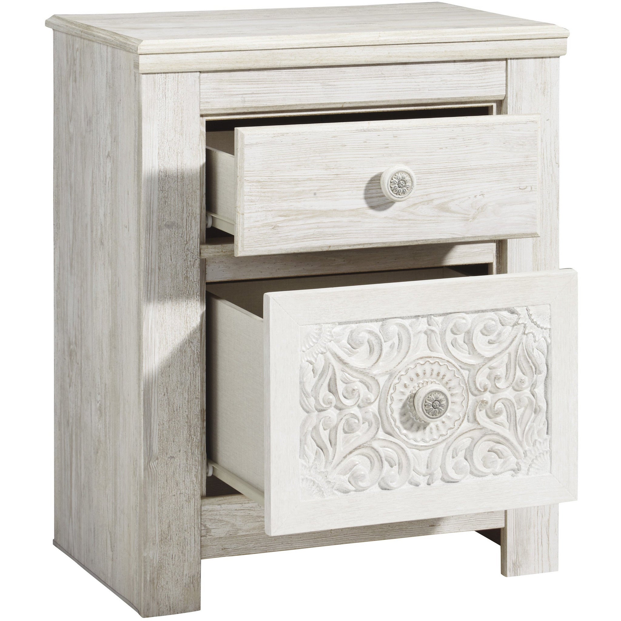 Paxberry Nightstand - Modern Bedside Table with Storage Drawer, Wooden End Table for Bedroom, Living Room, and Office - Perfect for Holding Lamps, Books, and Alarm Clocks