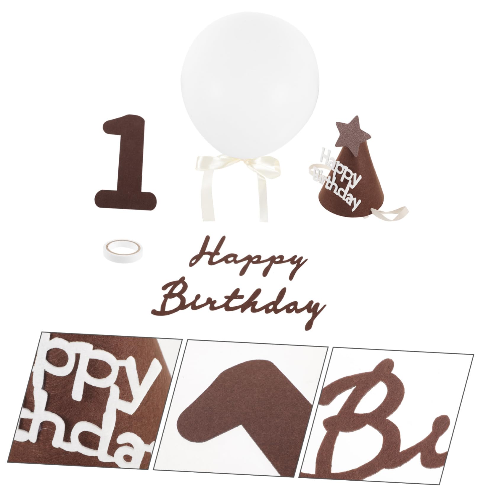 HAPINARY Unique Birthday Balloon Decorations Set - Party Supplies for Boys & Girls - Photo Backdrop Props - Perfect for Birthday Parties, Baby Showers & Celebrations