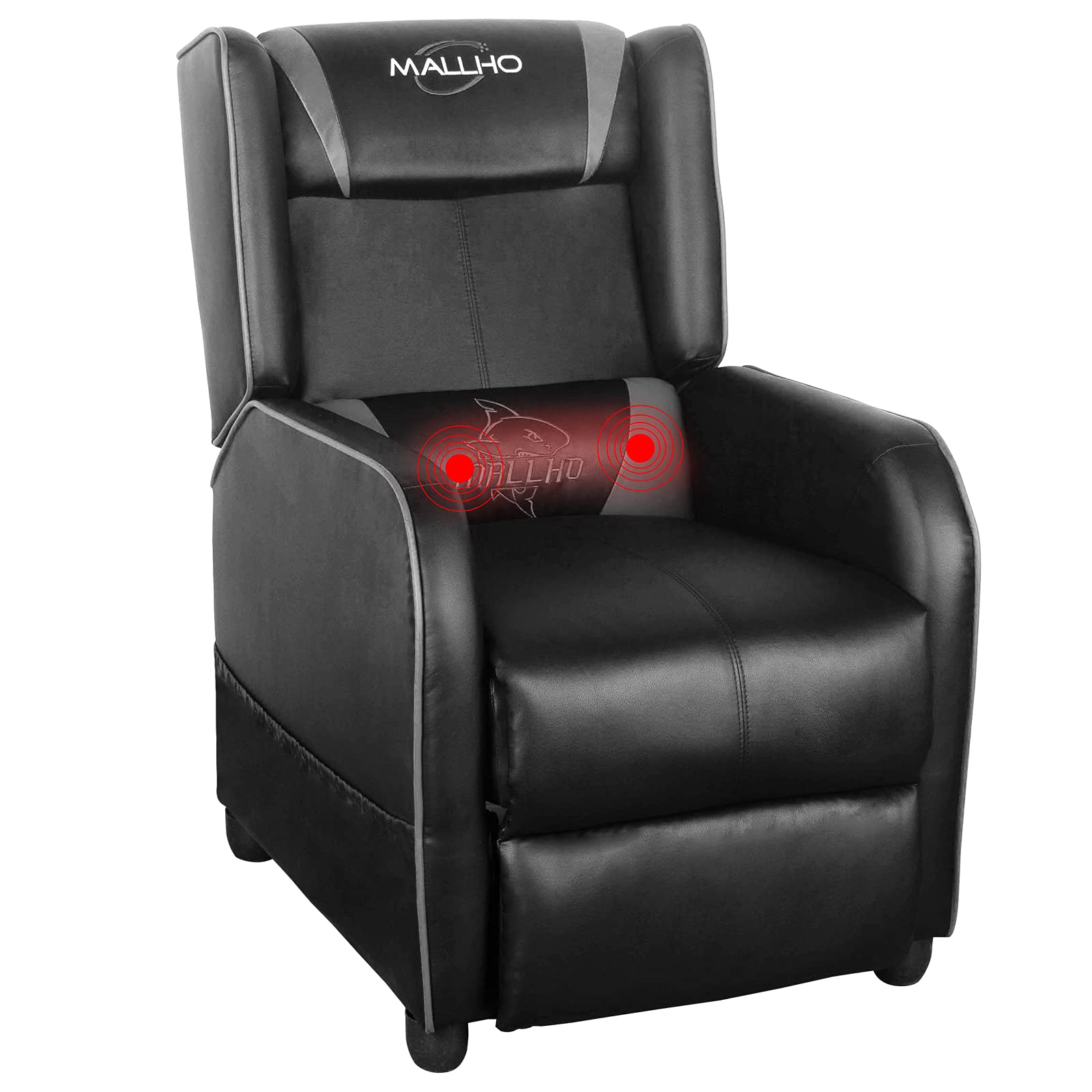 Polar Aurora Gaming Recliner Chair - Racing Style Ergonomic Massage Sofa with Vibration for Home Theater, Living Room & Lounge | Perfect for Gamers, Movie Nights & Relaxation