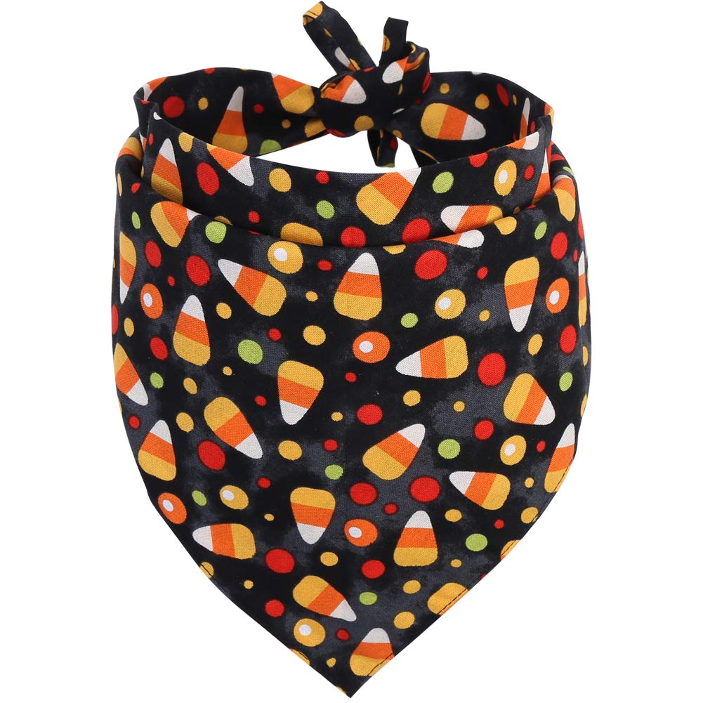Halloween Dog Bandana - Reversible Triangle Bib Scarf for Dogs & Cats - Pet Costume Accessories for Halloween Parties & Trick or Treat