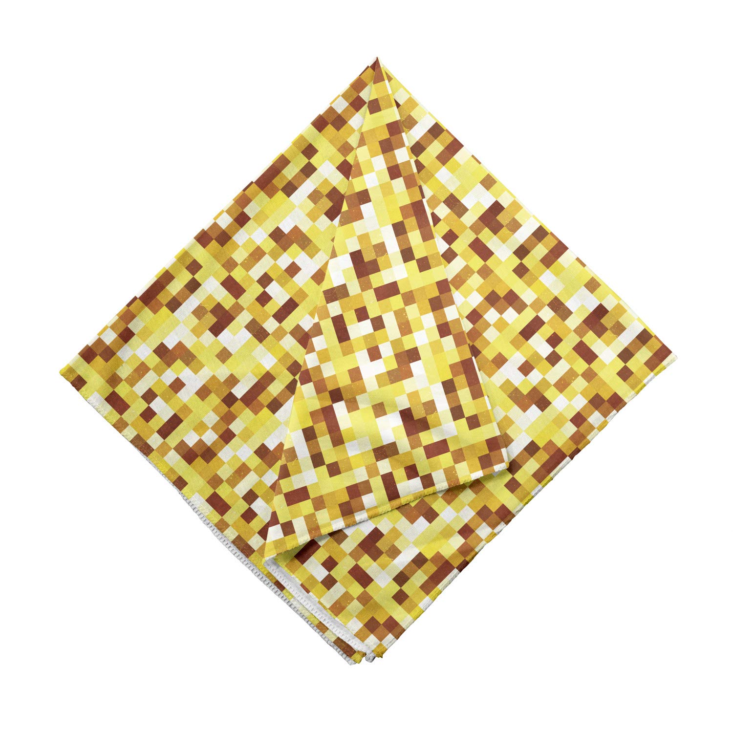 Ambesonne Abstract Pixel Art Bandana - Unisex Head & Neck Scarf for Men & Women - Perfect for Outdoor Activities, Concerts, and Fashion Accessories