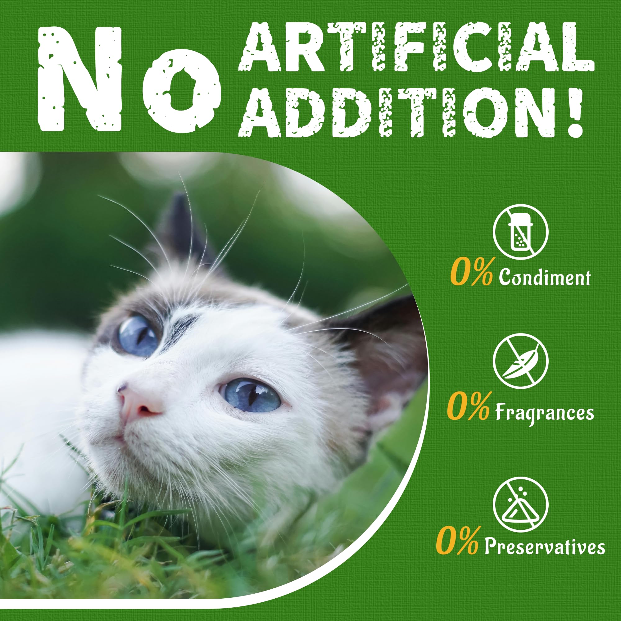 Freeze Dried Chicken Cat Treats 6.34oz - Healthy Training Snacks, Hairball Control & Teeth Cleaning for Indoor Cats - Perfect for Teething Kittens and Daily Reward Treats
