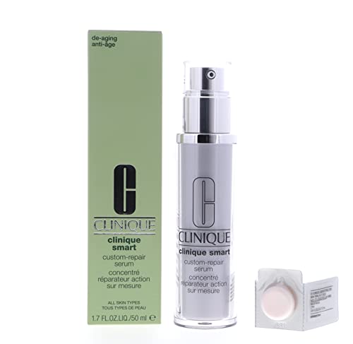 Clinique Smart Custom-Repair Serum 1.6 oz - Anti-Aging Face Serum for Fine Lines & Wrinkles - Hydrating & Brightening Skincare - Day & Night Use for All Skin Types