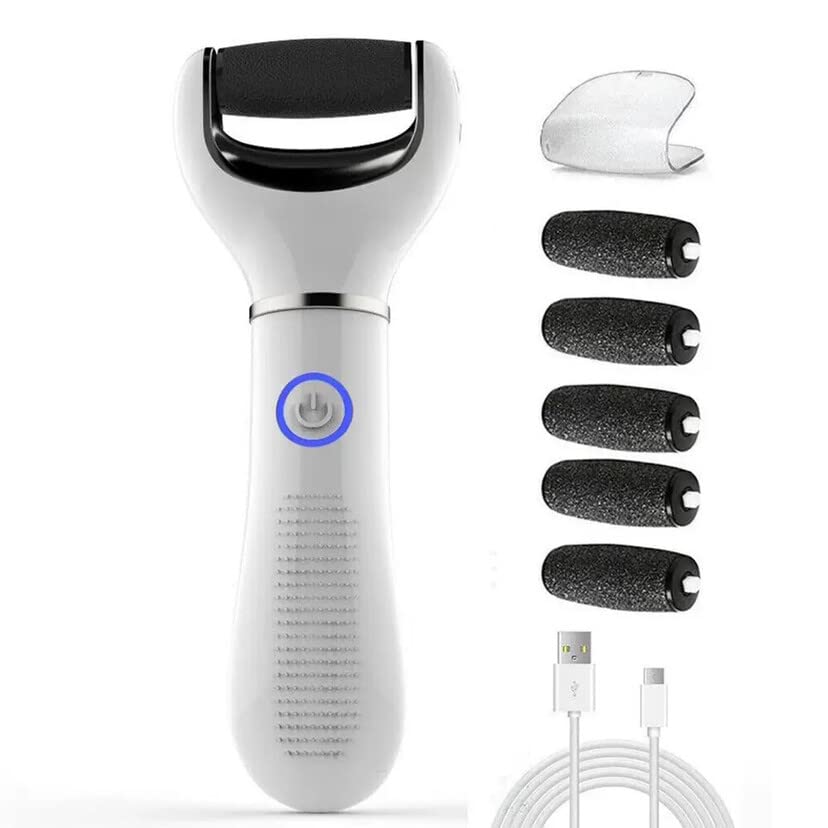 SH-RuiDu Professional Electric Callus Remover - Rechargeable Hard Skin File & Pedicure Tool for Soft Smooth Feet - Perfect for Home Pedicure, Foot Care & Dead Skin Removal