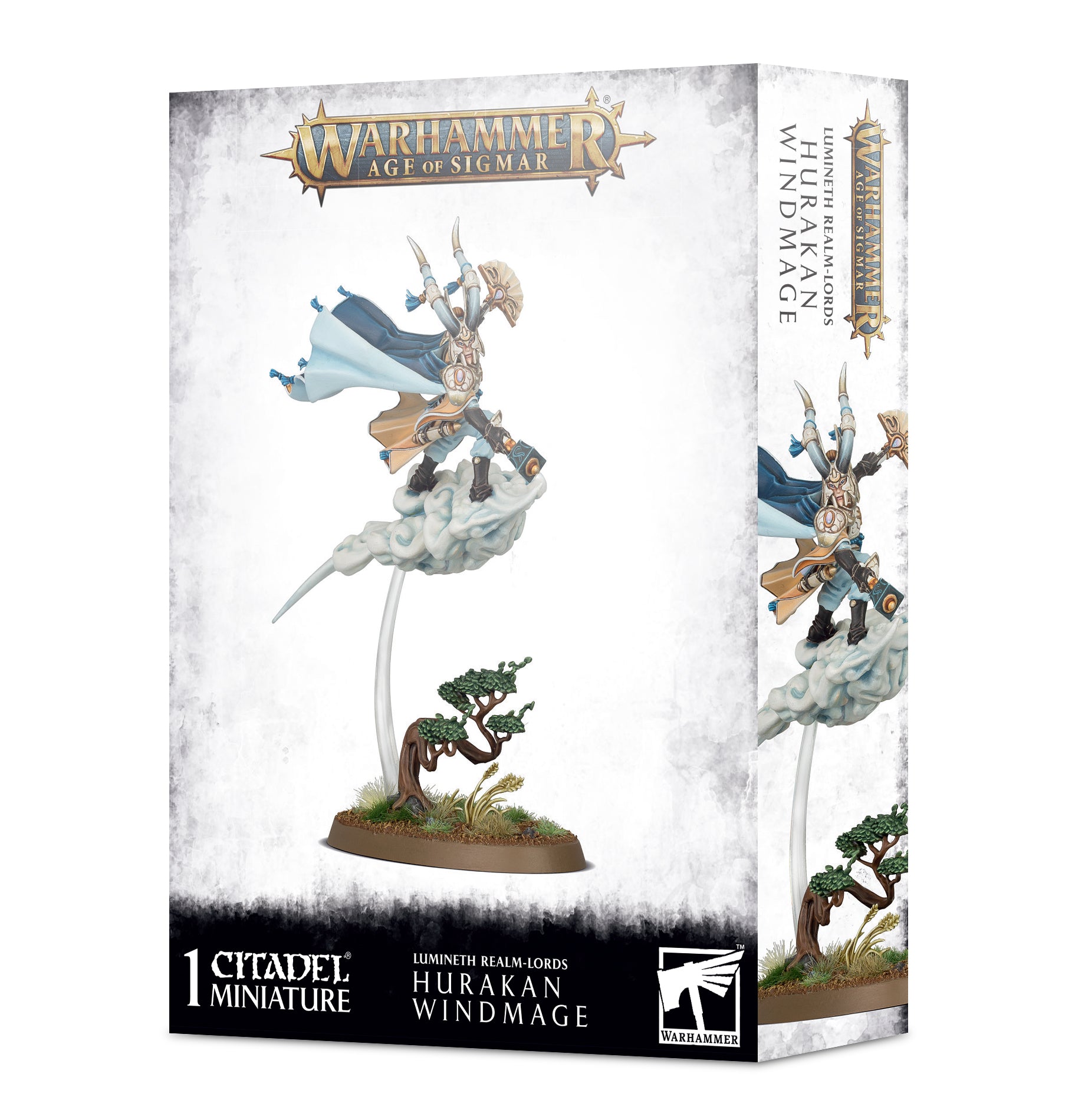Lumineth Realm Lords: Hurakan Windmage - Age of Sigmar Warhammer Miniature for Tabletop Gaming & Collecting